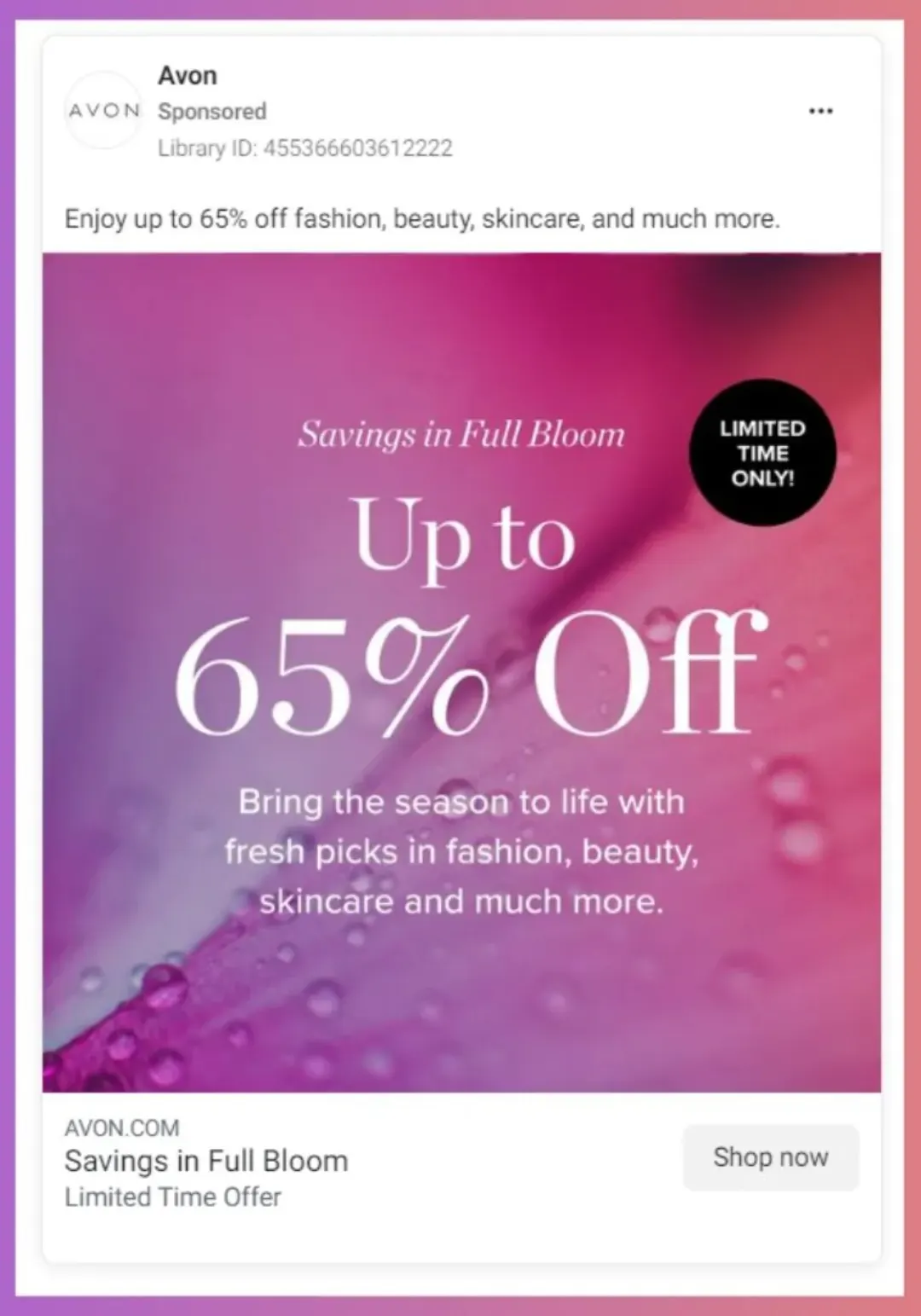 '%65 indirim · limited' retargeting