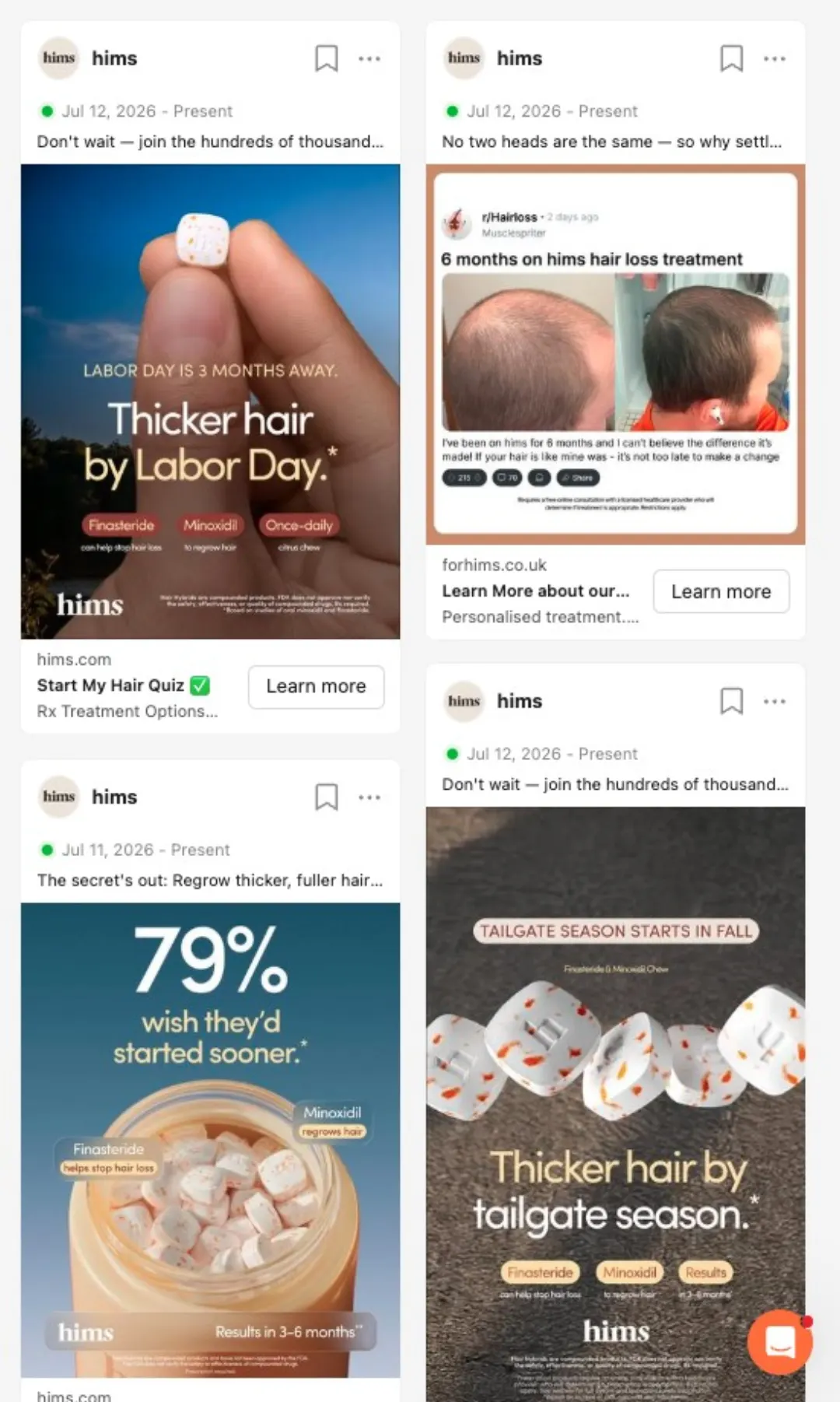 hims mevsimsel saç reklamları