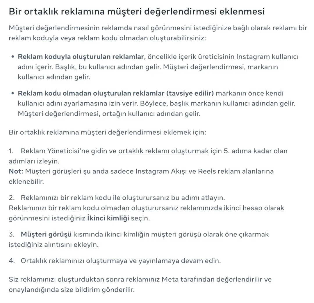 Değerlendirme ekleme