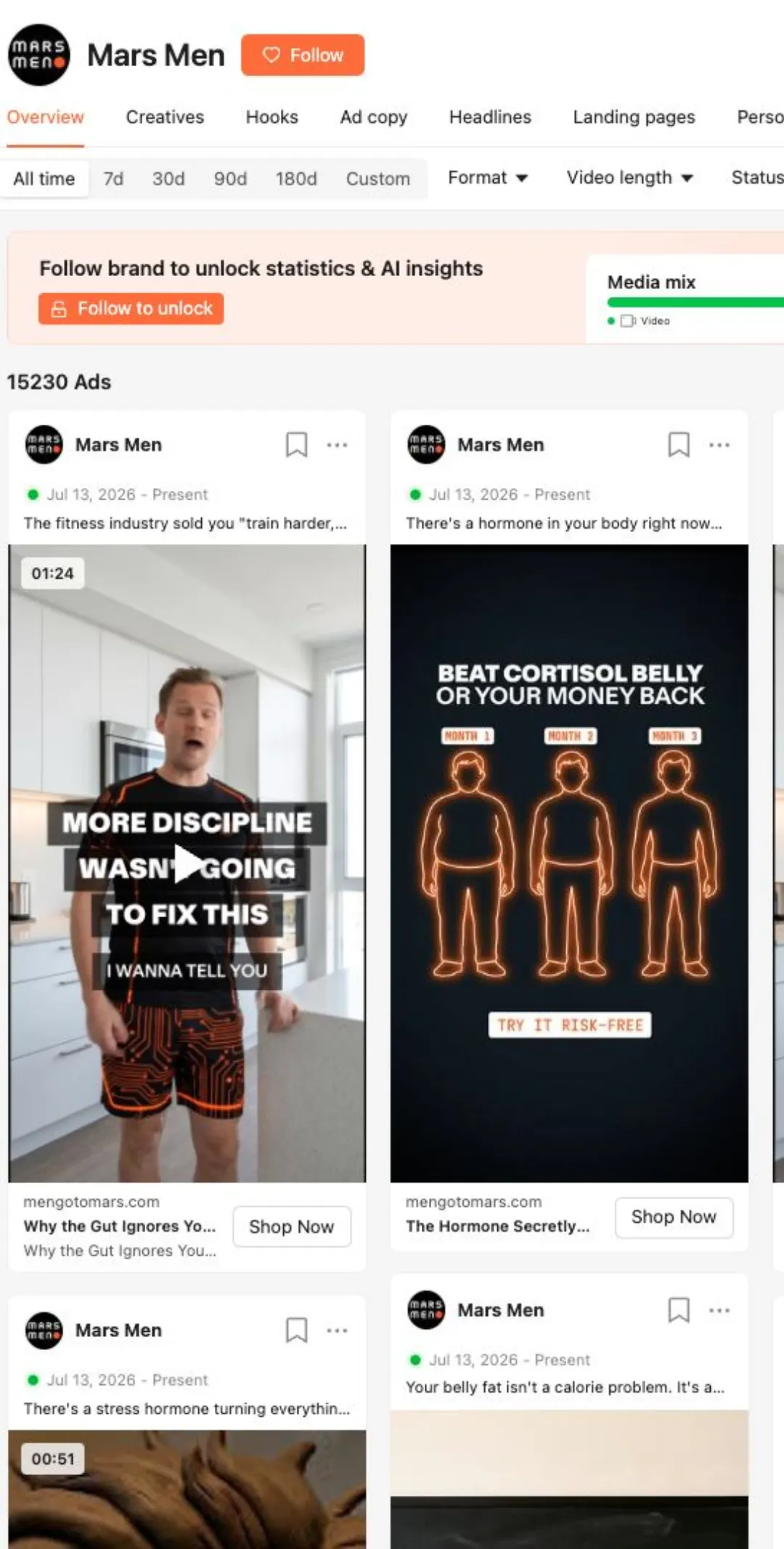 Mars Men reklam kütüphanesi