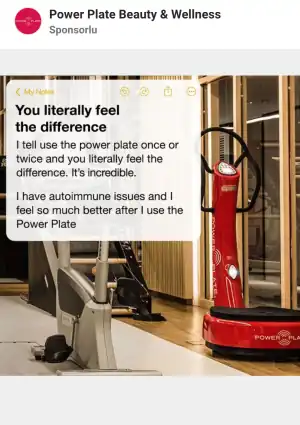 Meta Reklam Kütüphanesi, aktif reklam: Power Plate
